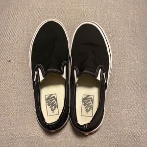 Black slip on vans